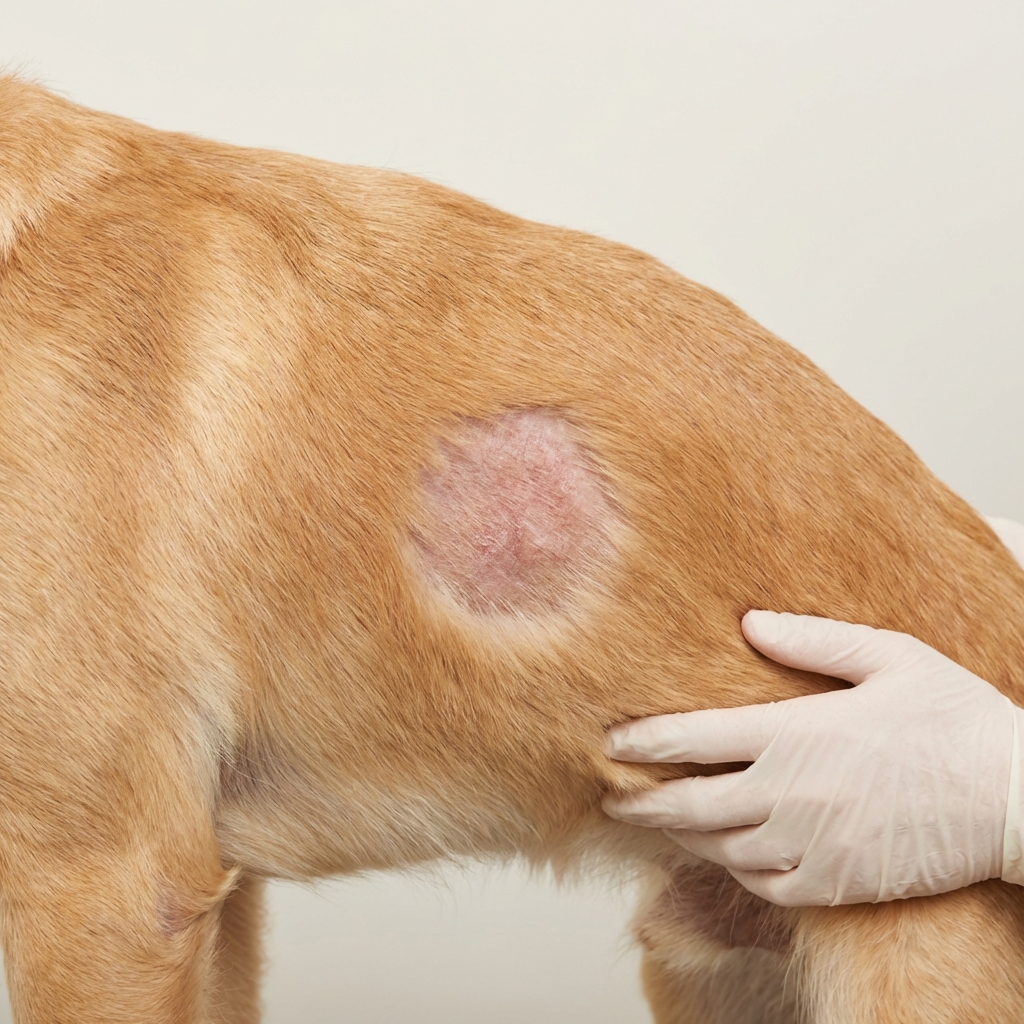 Cachorro com queda de pelo excessiva