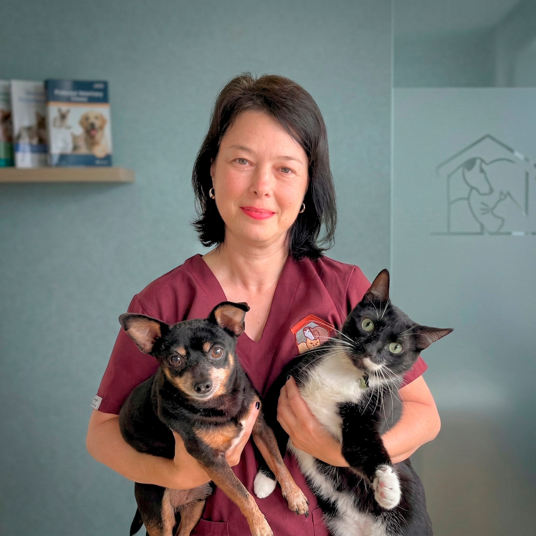 Dra. Geovanna Dal Piva com seus pacientes